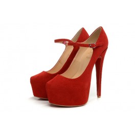Christian Louboutin Mary Jane Pompe 160mm Plates-formes Rouge