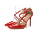 Christian Louboutin 120mm Pigalle Vernis Rouge Femme